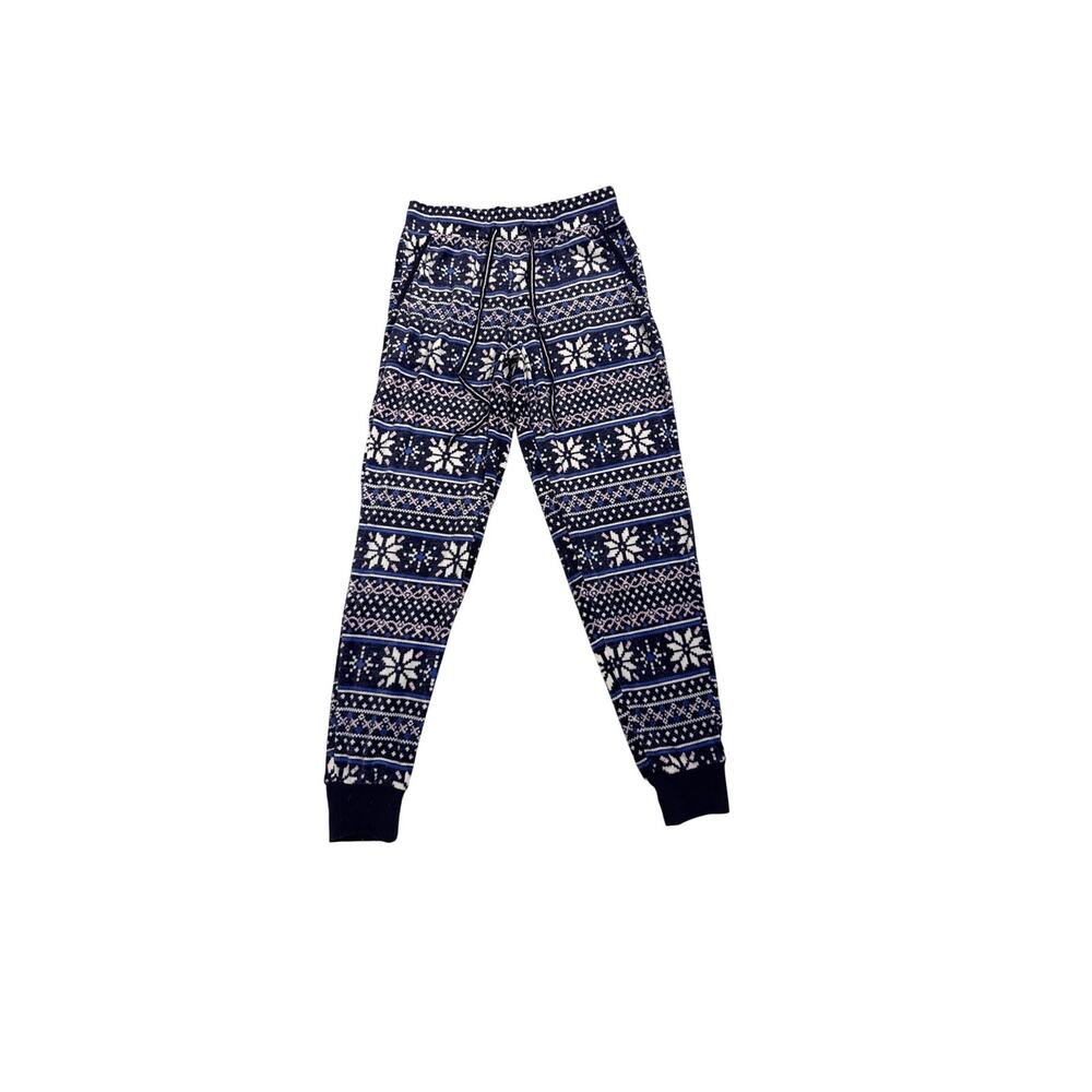 Nautica Fleece Pajamas Blue Snow Jogger Sleep Pants Size Women's XS